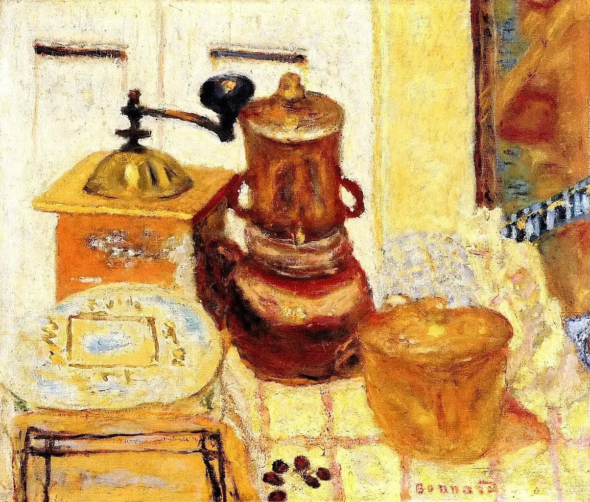 Nature morte : le moulin à café - Pierre Bonnard image 1 copie de tableau peinte à la main