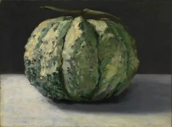 Nature morte, melon - Édouard Manet image 1 reproduction de peinture à l’huile