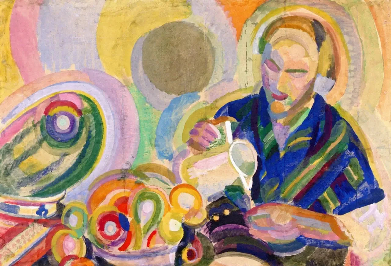 Nature morte portugaise - Robert Delaunay image 1 copie peinte à la main à l’huile