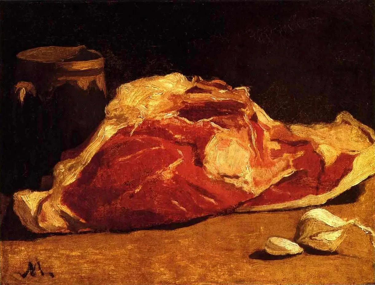 Nature morte : le quartier de viande W14 par Claude Monet, vers 1864, musée d’Orsay