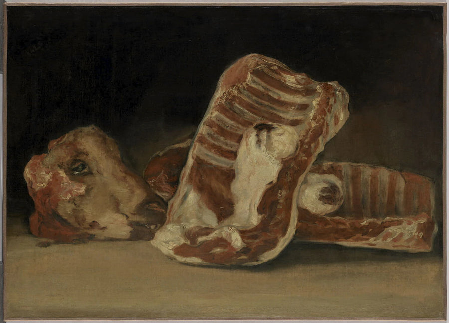 Nature morte à la tête de mouton - Francisco de Goya y Lucientes