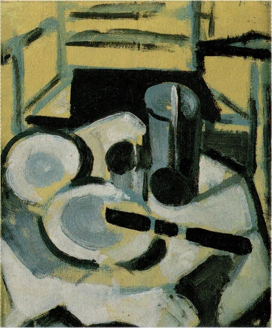 Nature morte. - Theo van Doesburg image 1 reproduction de peinture à l’huile