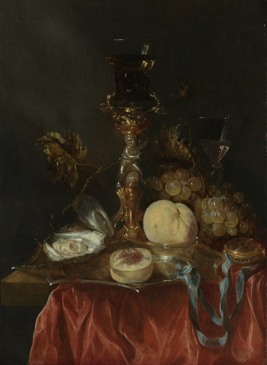Nature morte à la vis à coupelle en argent doré au rummer - Abraham van Beijeren