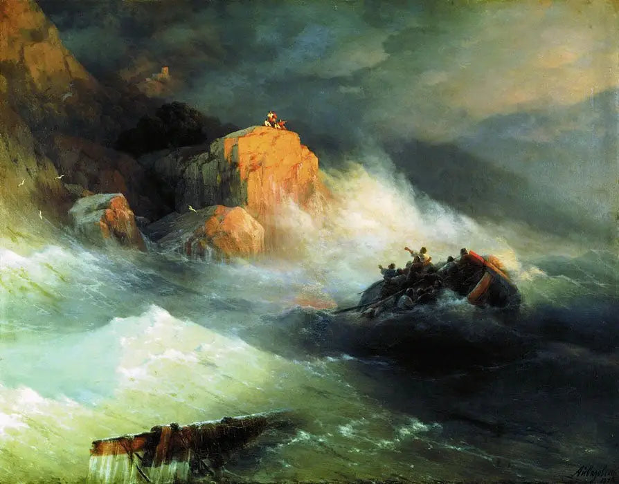 Naufrage - Ivan Aïvazovski image 1 reproduction de peinture à l’huile