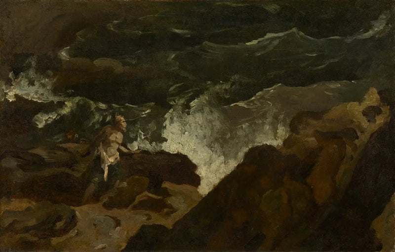 Naufragé sur une plage (La Tempête) - Théodore Géricault