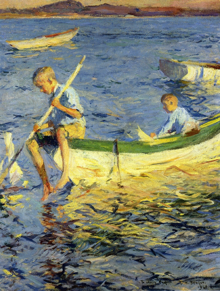 Navigation de plaisance à Vinalhaven - Frank Weston Benson image 1 reproduction artisanale de tableau