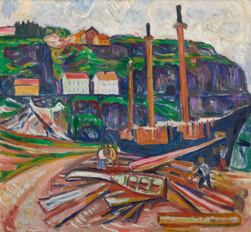 Navire en démolition - Edvard Munch