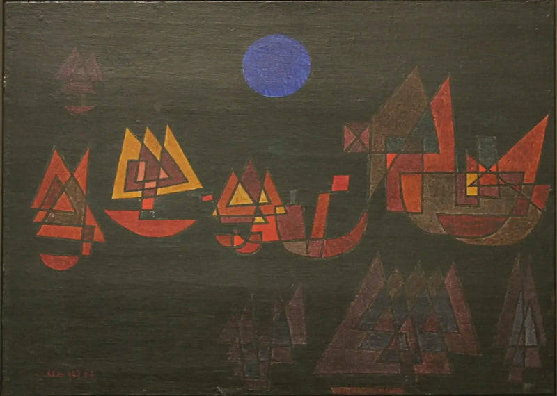 Navires dans le noir - Paul Klee