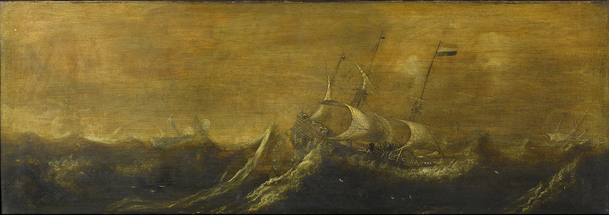 Navires dans la tempête - Andries van Eertvelt