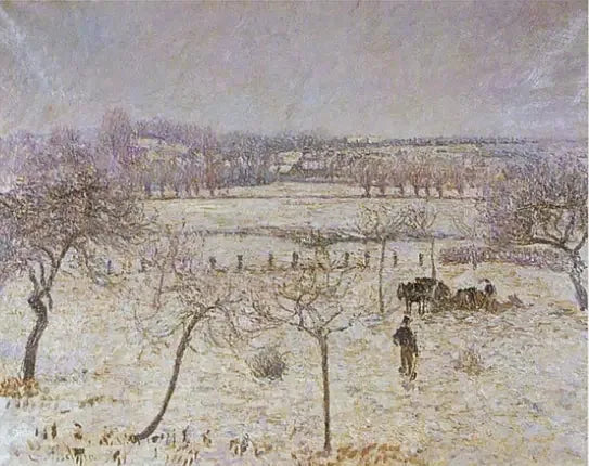 Neige et givre à Éragny - Camille Pissarro