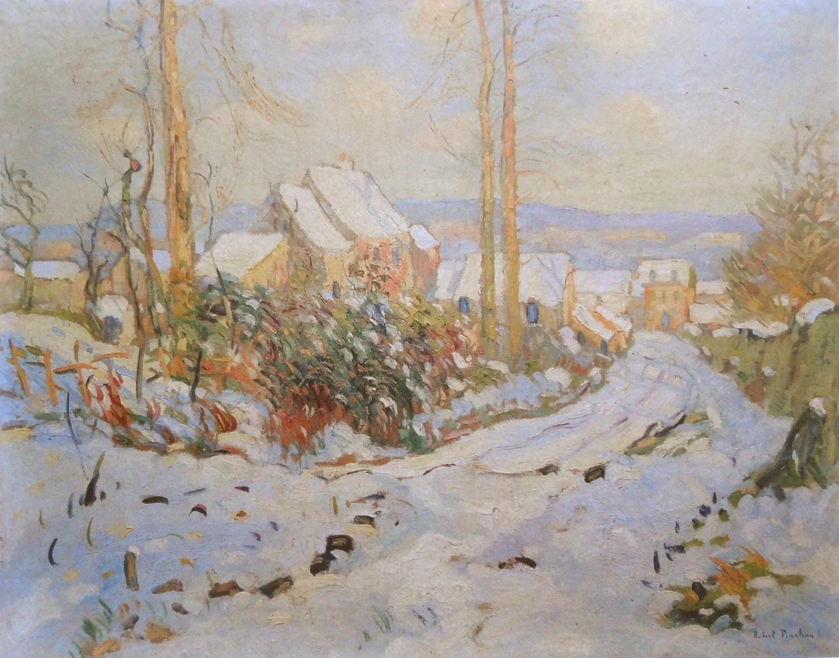 Neige - Robert Antoine Pinchon image 1 tableau peint à l’huile sur toile