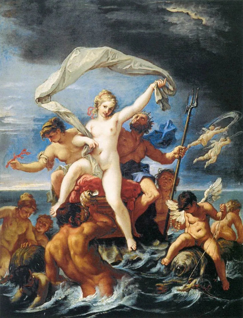 Neptune et Amphitrite - Sebastiano Ricci image 1 reproduction de peinture à l’huile