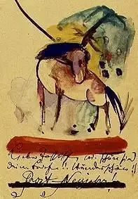 Neujahrskarte - Franz Marc