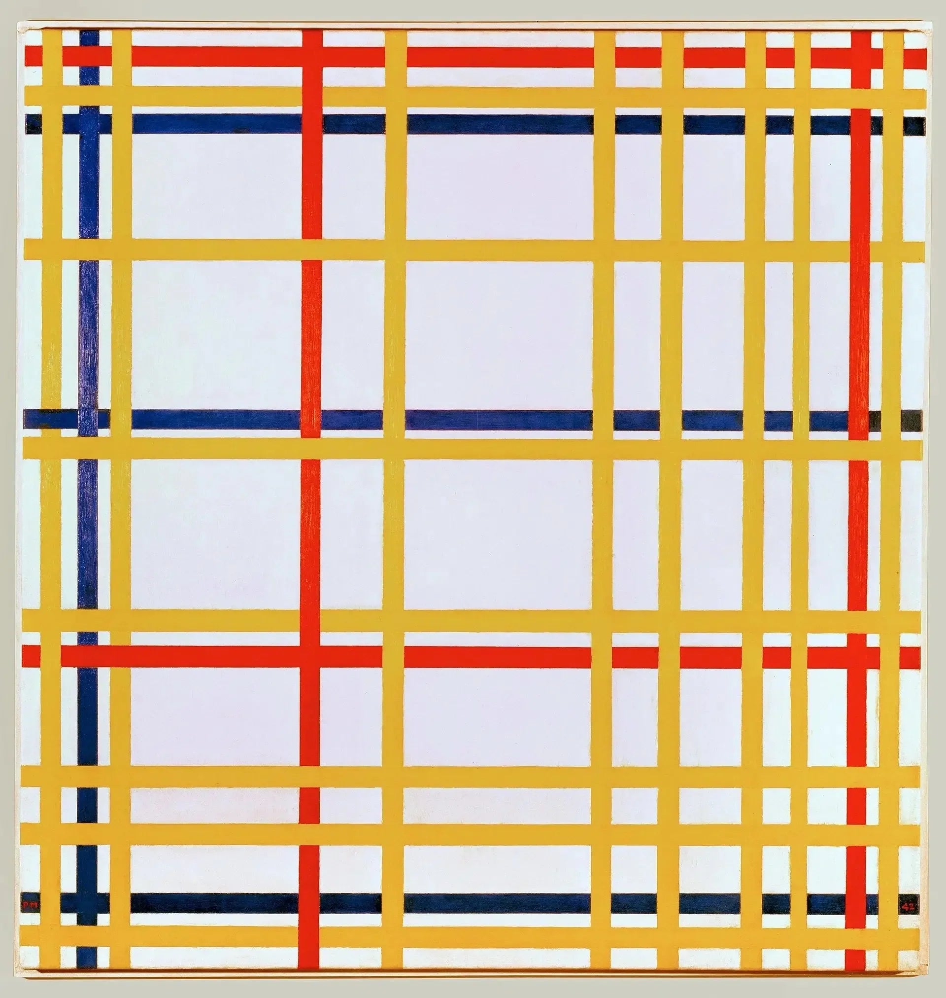New York - Piet Mondrian image 1 copie de tableau peinte à la main