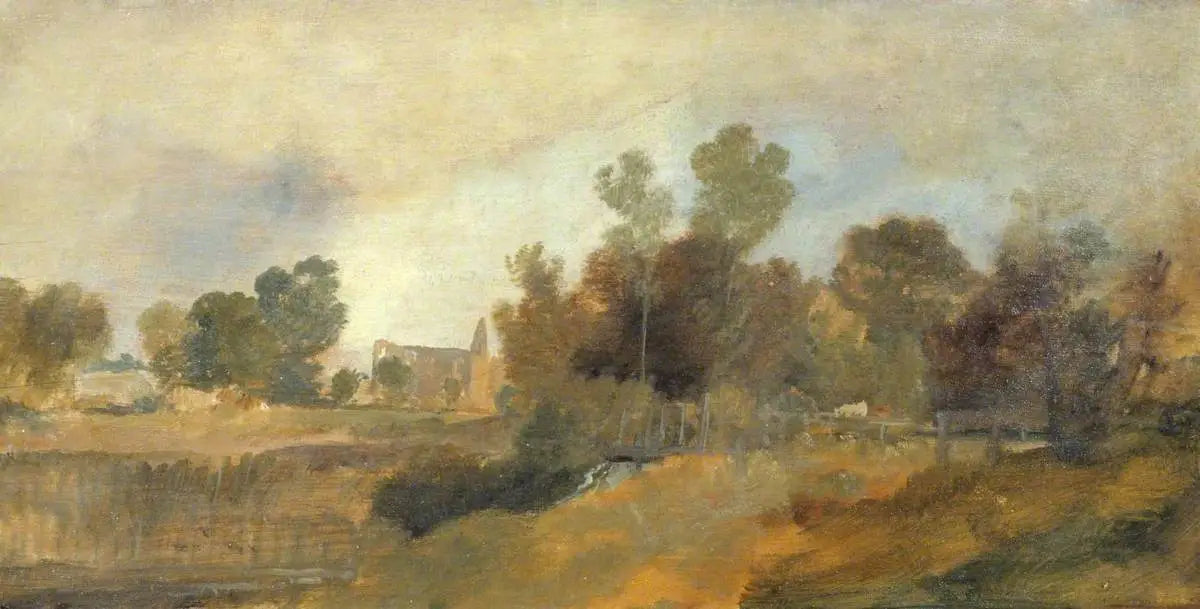 Newark Abbey on the Wey - J. M. W. Turner image 1 reproduction de peinture à l’huile