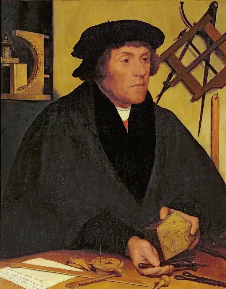 Nicholas Kratzer (1487–c.1550), Fellow of Corpus Christi College, Oxford and Later Astronomer Royal to Henry VIII - Hans Holbein le Jeune image 1 reproduction d’œuvre d’art à l’huile