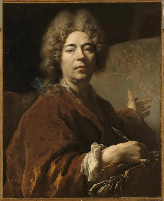 Nicolas de Largillièrereprésenté en 1711, travaillant à une Annonciation - Nicolas de Largillière image 1 reproduction de peinture à l’huile