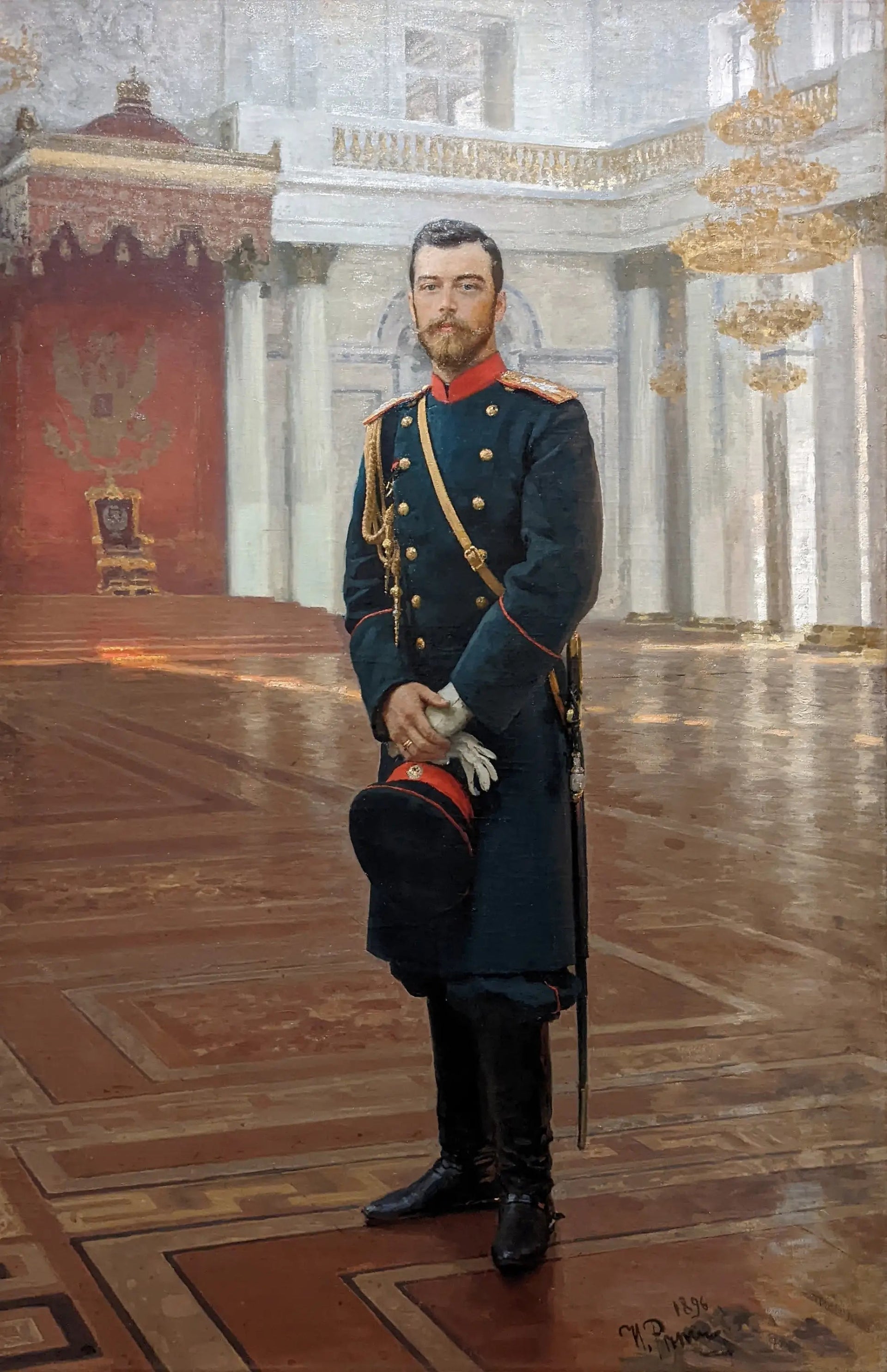 Nicolas II - Ilya Repin image 1 copie peinte à la main à l’huile