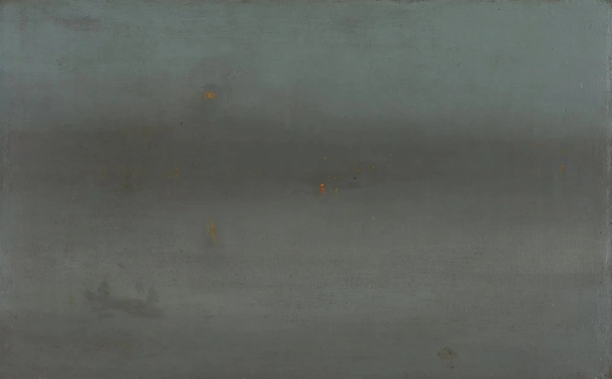 Nocturne, bleu et argent : Battersea Reach - James Abbott McNeill Whistler image 1 reproduction de peinture à l’huile