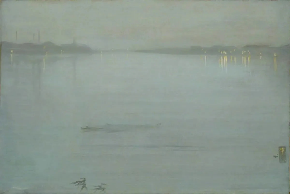 Nocturne : Bleu et Argent - Cremorne Lights - James Abbott McNeill Whistler image 1 reproduction artisanale de tableau