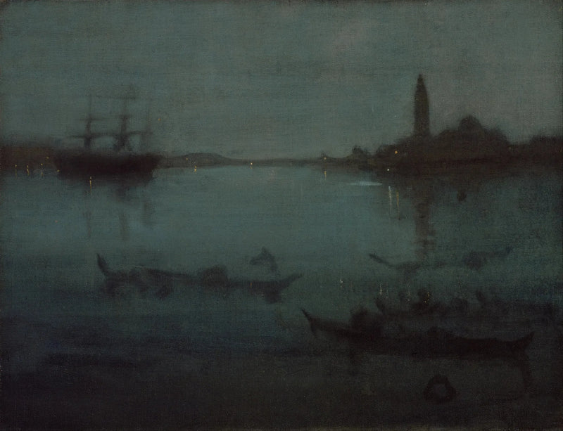 Nocturne en bleu et argent : La lagune, Venise - James Abbott McNeill Whistler