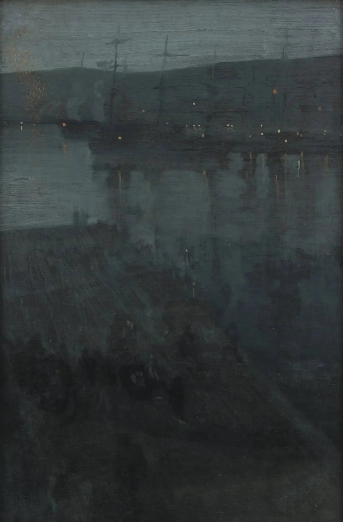 Nocturne en bleu et or : Valparaiso - James Abbott McNeill Whistler image 1 reproduction d’œuvre d’art à l’huile