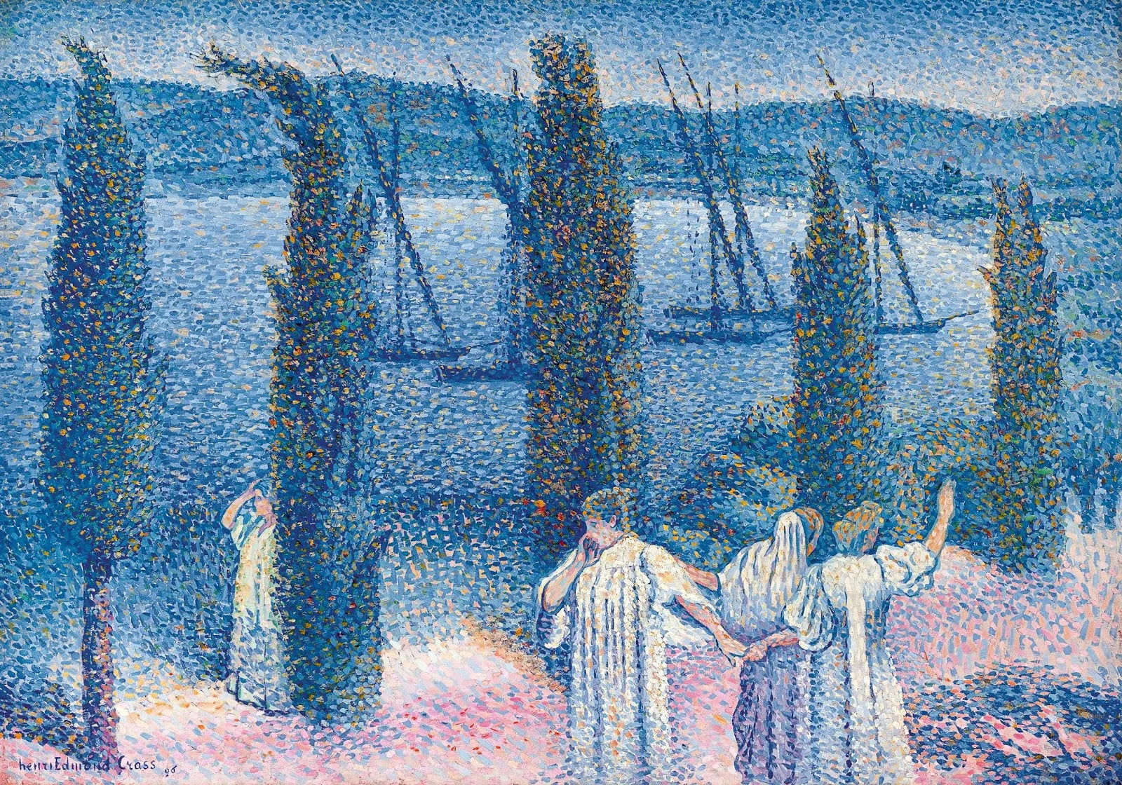 Nocturne - Henri-Edmond Cross image 1 reproduction artisanale de tableau