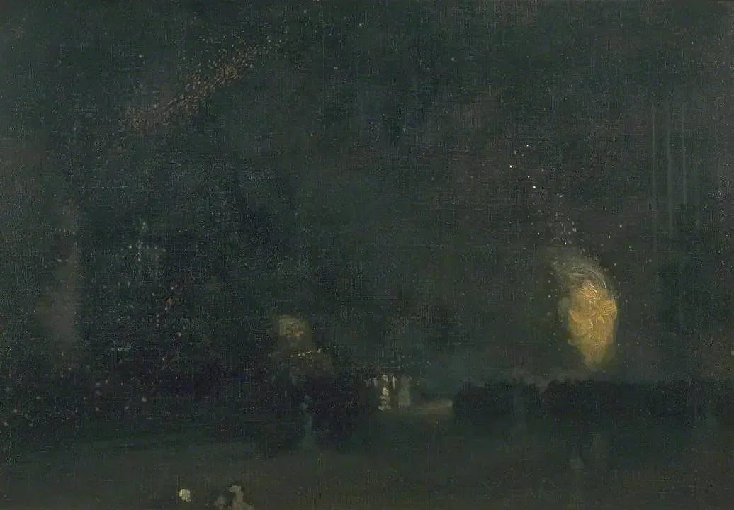 Nocturne : Noir et Or - La Roue de Feu - James Abbott McNeill Whistler image 1 copie de tableau peinte à la main