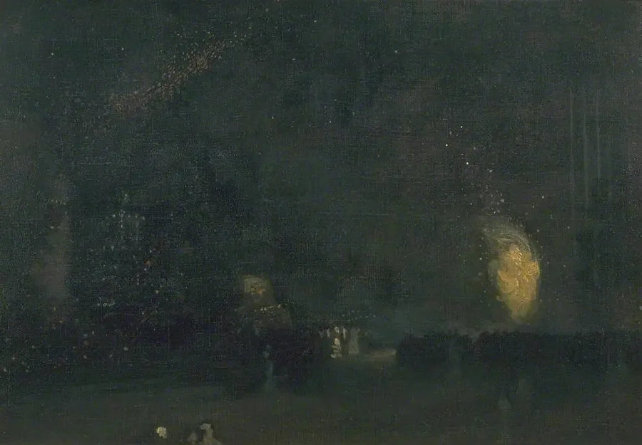 Nocturne : Noir et Or - La Roue de Feu - James Abbott McNeill Whistler
