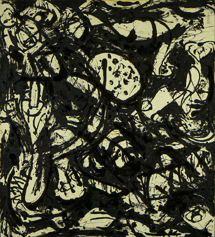 Noir et blanc Numéro 20 - Jackson Pollock image 1 reproduction de peinture à l’huile
