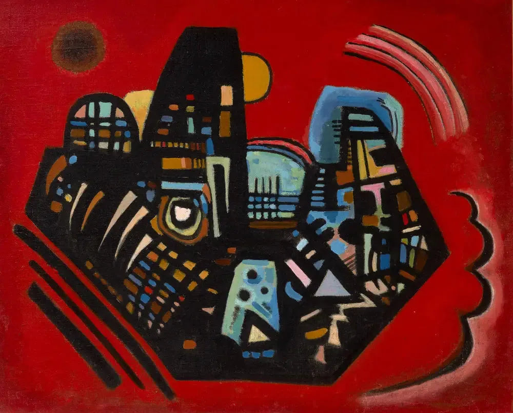 Noir-Rouge - Vassily Kandinsky image 1 tableau peint à l’huile sur toile