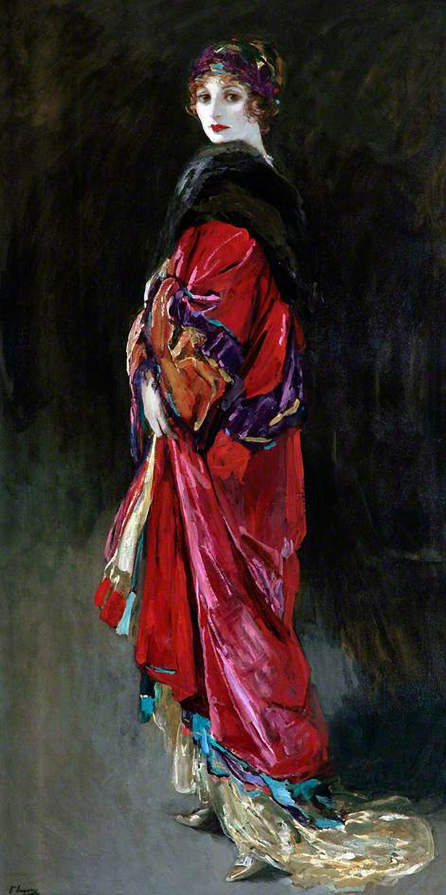 Noisette en rose et or - John Lavery image 1 copie peinte à la main à l’huile