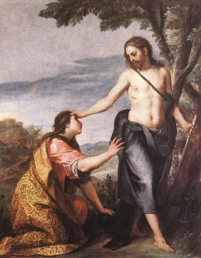 Noli me Tangere (Le Christ apparaissant comme jardinier à Marie-Madeleine) - Alonso Cano image 1 reproduction artisanale de tableau