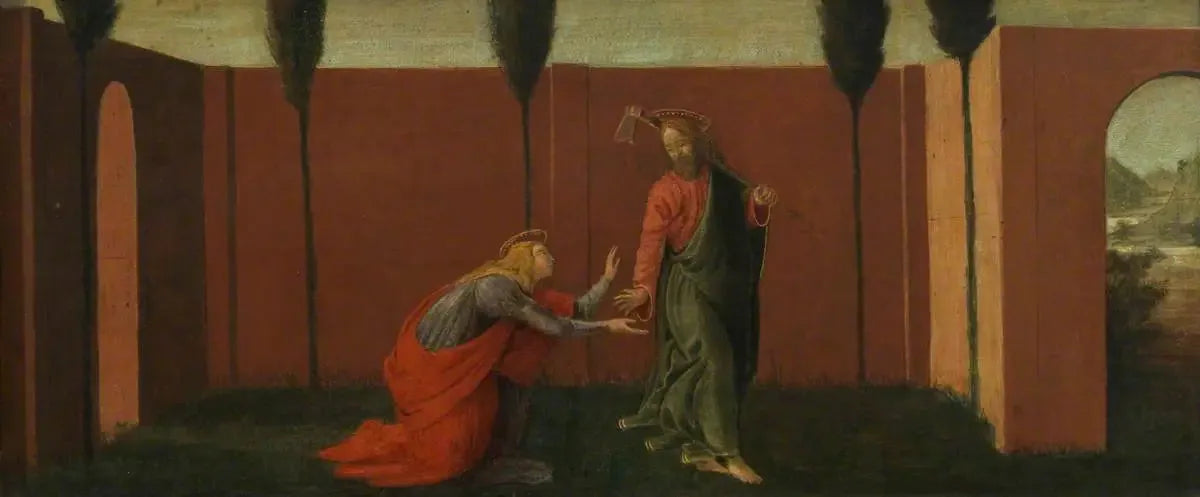 Noli me Tangere (prédelle, panneau trois) - Sandro Botticelli image 1 copie peinte à la main à l’huile