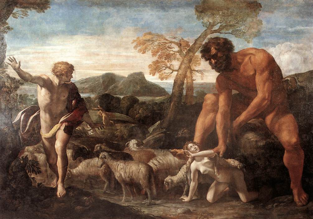 Norandino et Lucina découverts par l'Ogre - Giovanni Lanfranco image 1 copie peinte à la main à l’huile