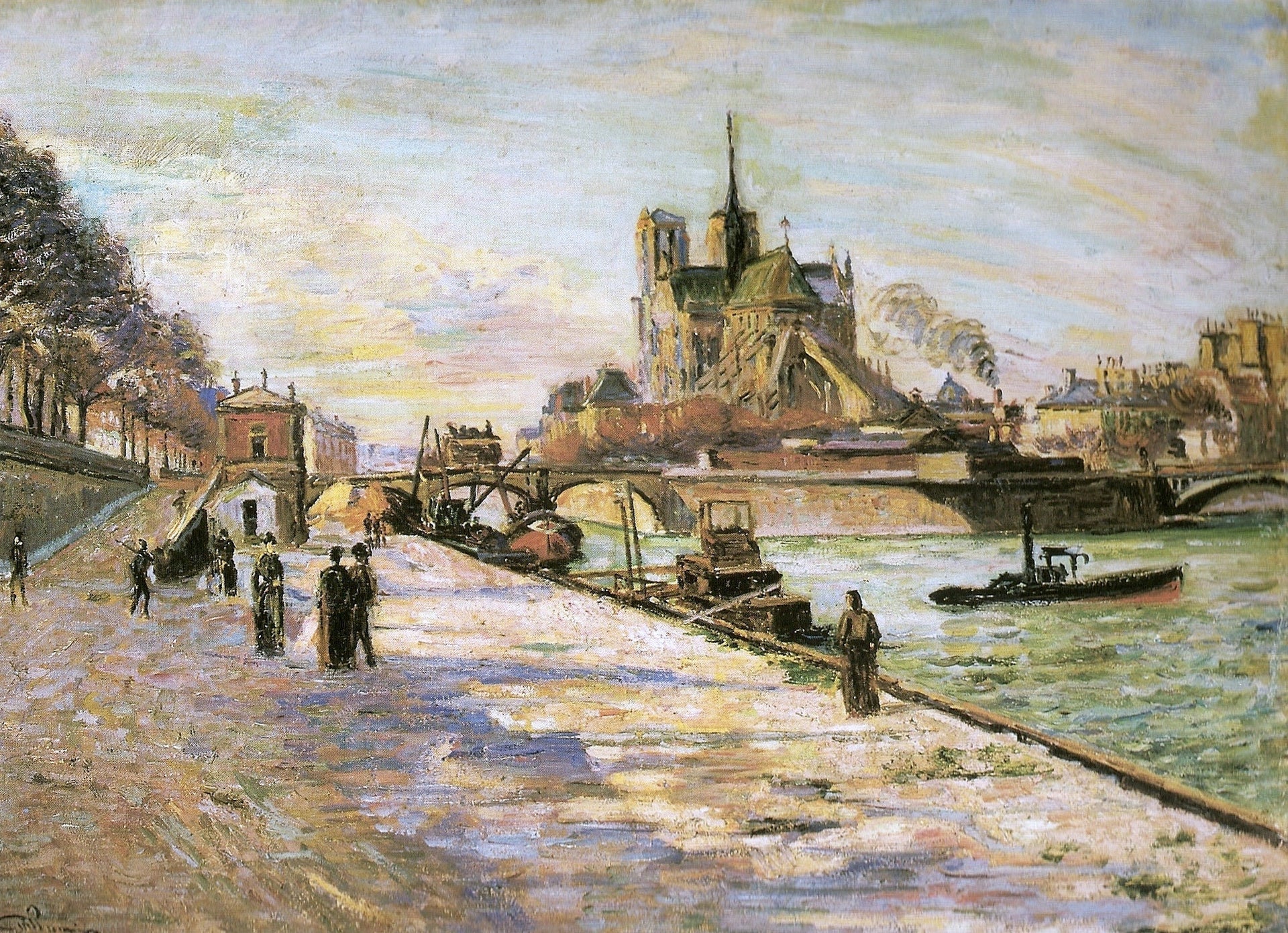 Notre Dame de Paris - Armand Guillaumin image 1 reproduction d’œuvre d’art à l’huile