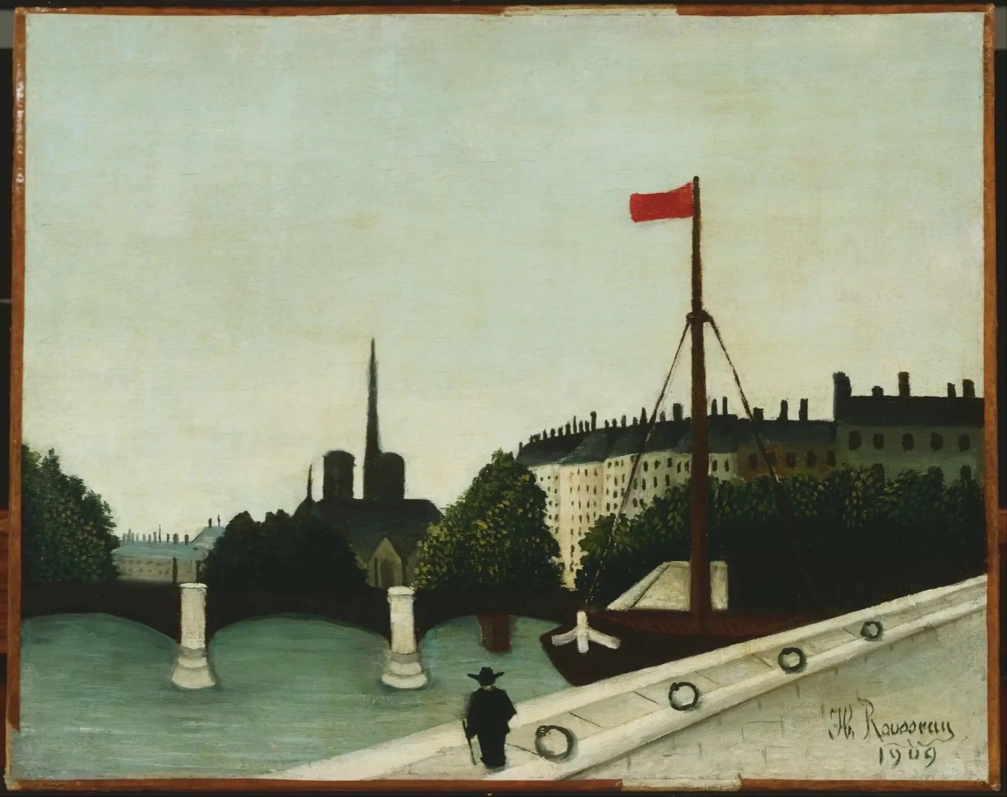 Notre-Dame vue du quai Henri IV - Henri Rousseau image 1 reproduction réalisée par Alpha Reproduction