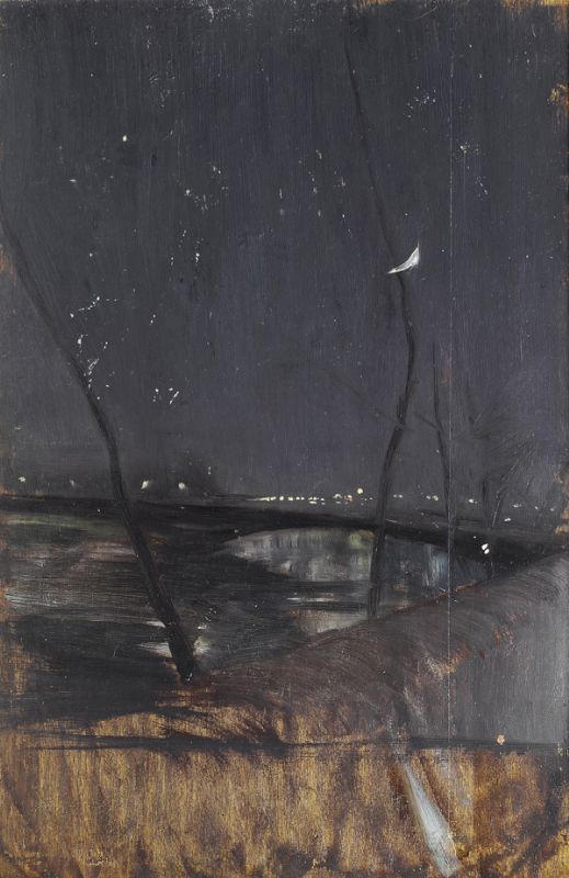 Notturno sulla Senna - Giovanni Boldini image 1 copie peinte à la main à l’huile
