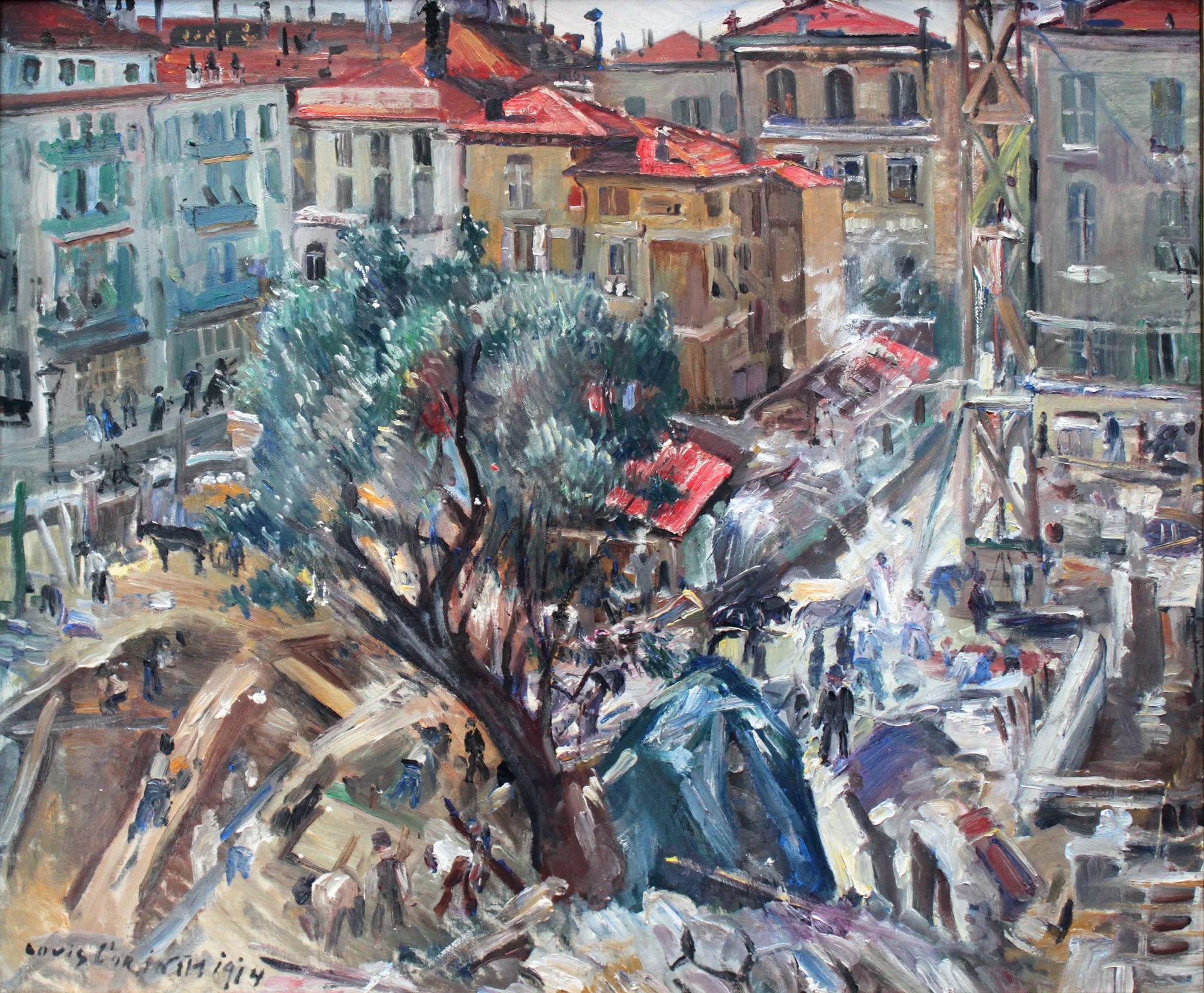 Nouvel immeuble à Monte Carlo - Lovis Corinth image 1 reproduction de peinture à l’huile