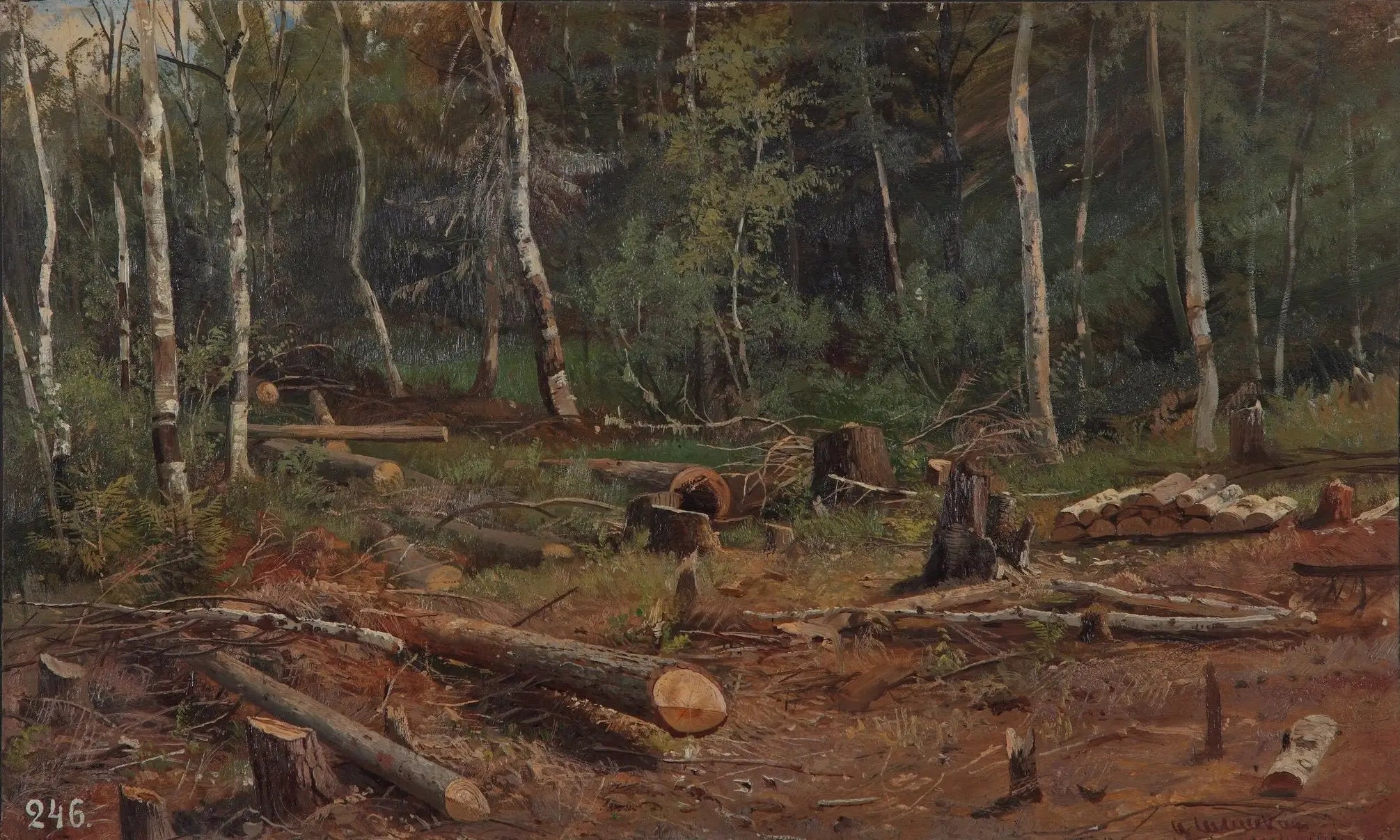 Nouvelle exploitation forestière - Ivan Chichkine image 1 tableau peint à l’huile sur toile
