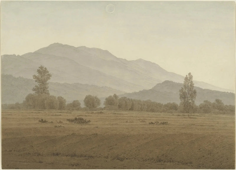 Nouvelle Lune au-dessus des Monts des Géants - Caspar David Friedrich