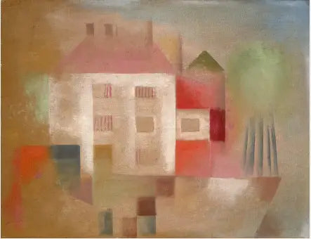 Nouvelle maison en banlieue - Paul Klee image 1 reproduction artisanale de tableau