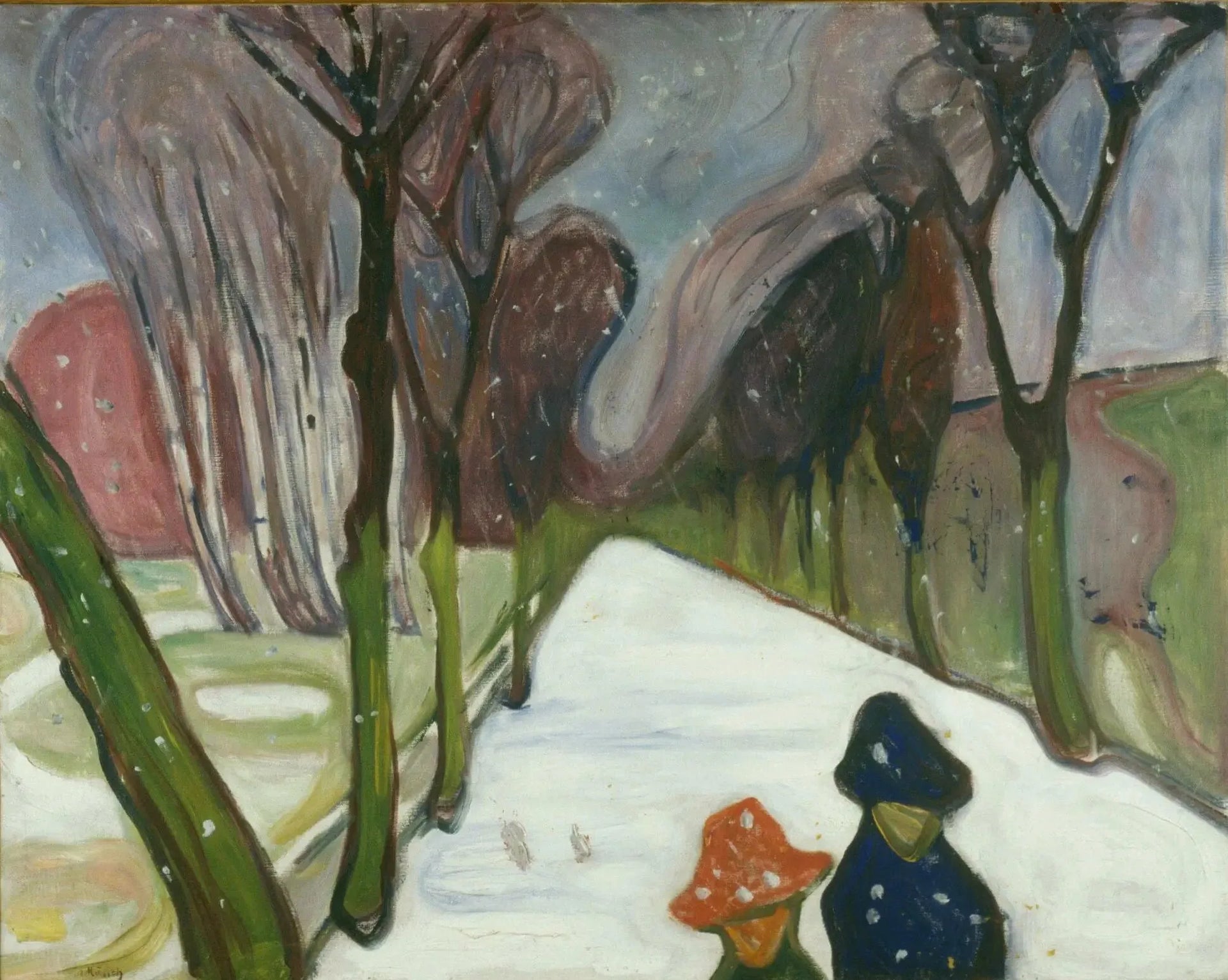 Nouvelle Neige sur l'avenue - Edvard Munch image 1 tableau peint à l’huile sur toile