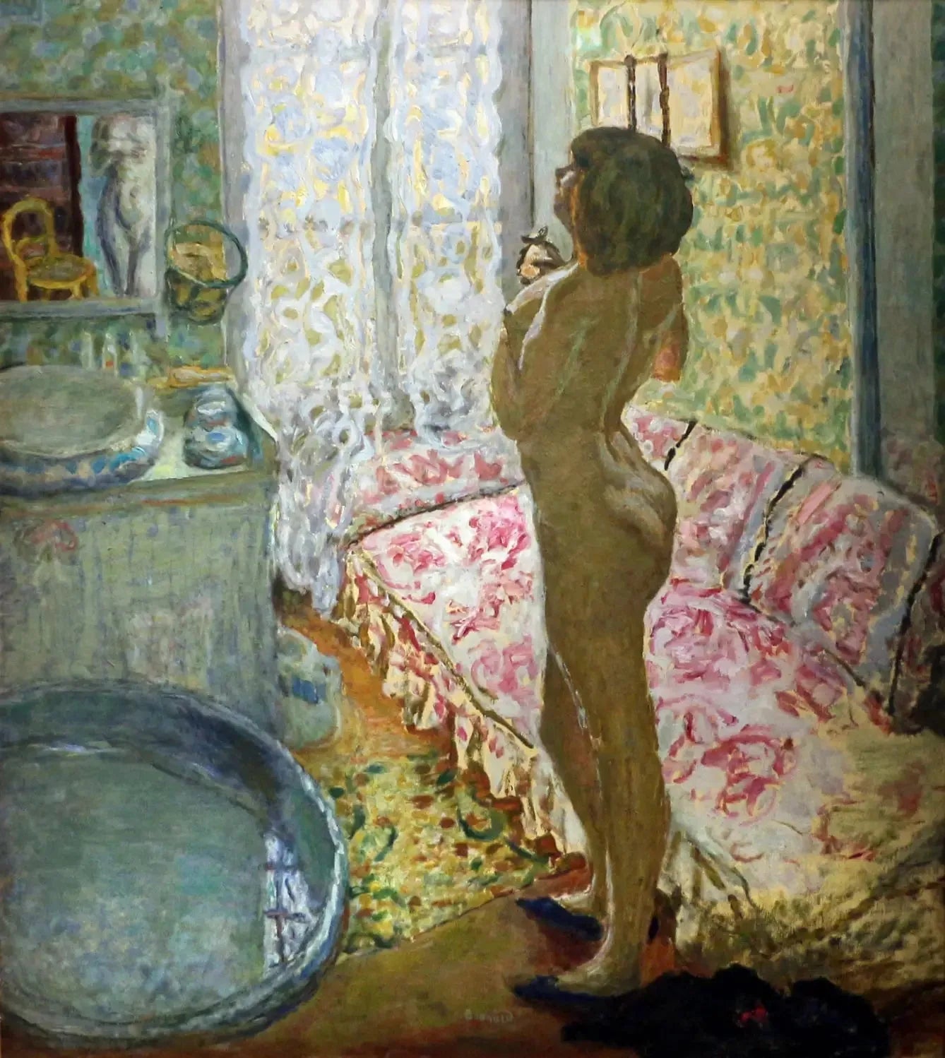 Nu à contre-jour - Pierre Bonnard image 1 reproduction artisanale de tableau