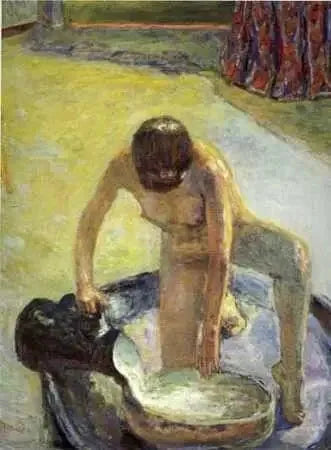Nu accroupi au tub - Pierre Bonnard
