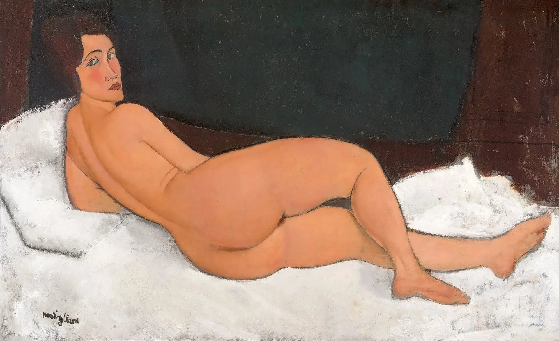 Nu allongé - Amedeo Modigliani image 1 copie peinte à la main à l’huile