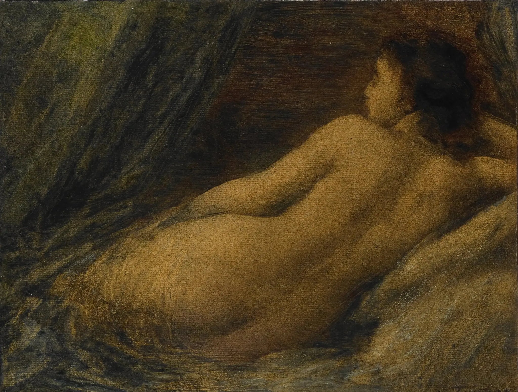 Nu allongé - Henri Fantin-Latour image 1 reproduction de peinture à l’huile