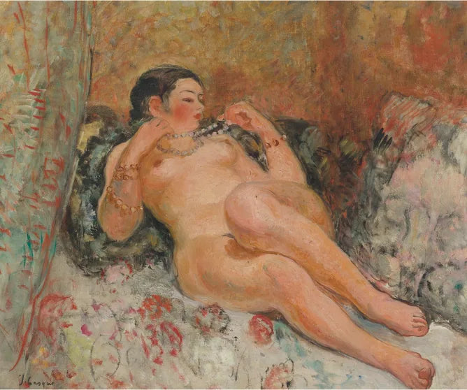 Nu allongé - Henri Lebasque image 1 copie de tableau peinte à la main