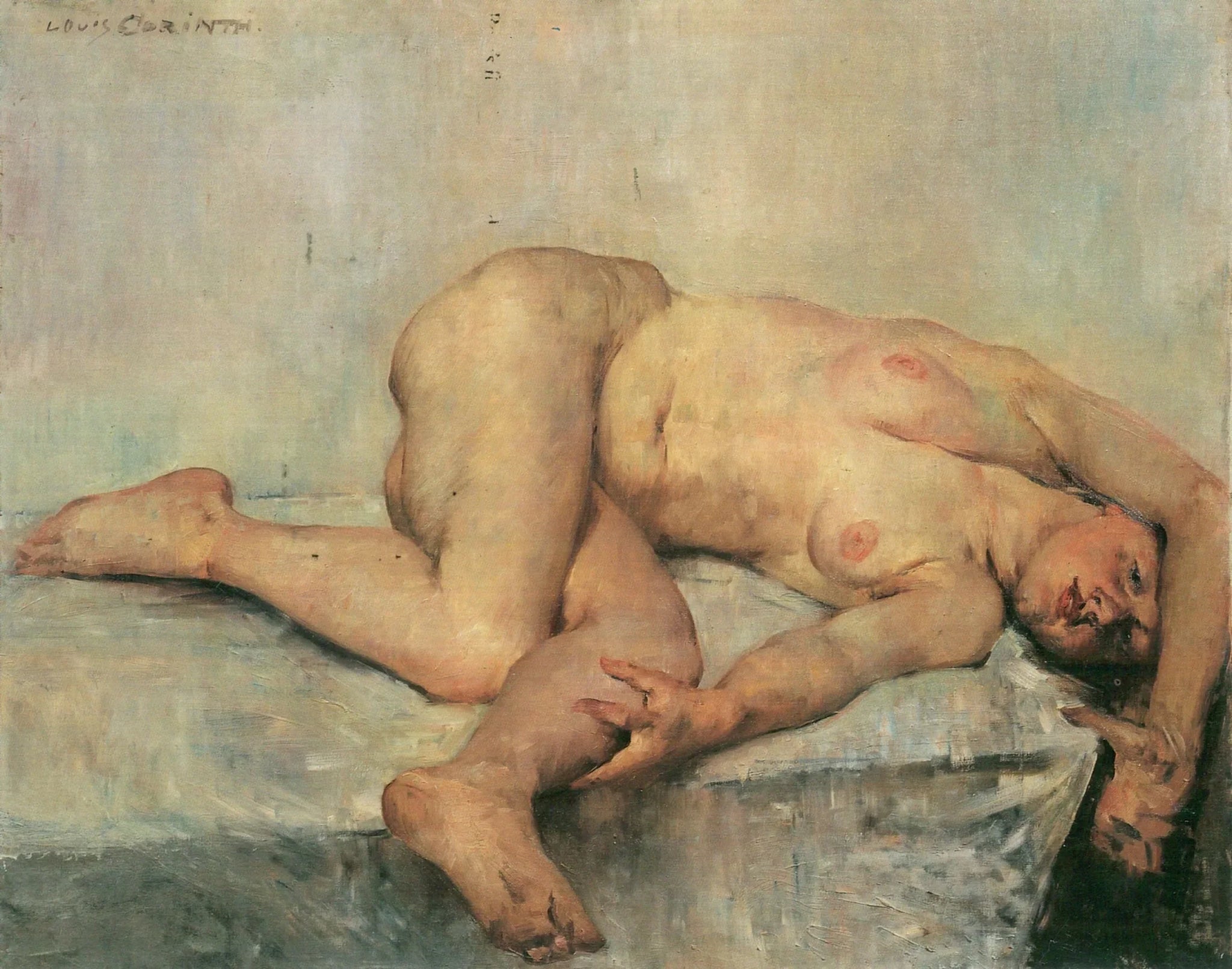 nu allongé - Lovis Corinth image 1 reproduction artisanale de tableau