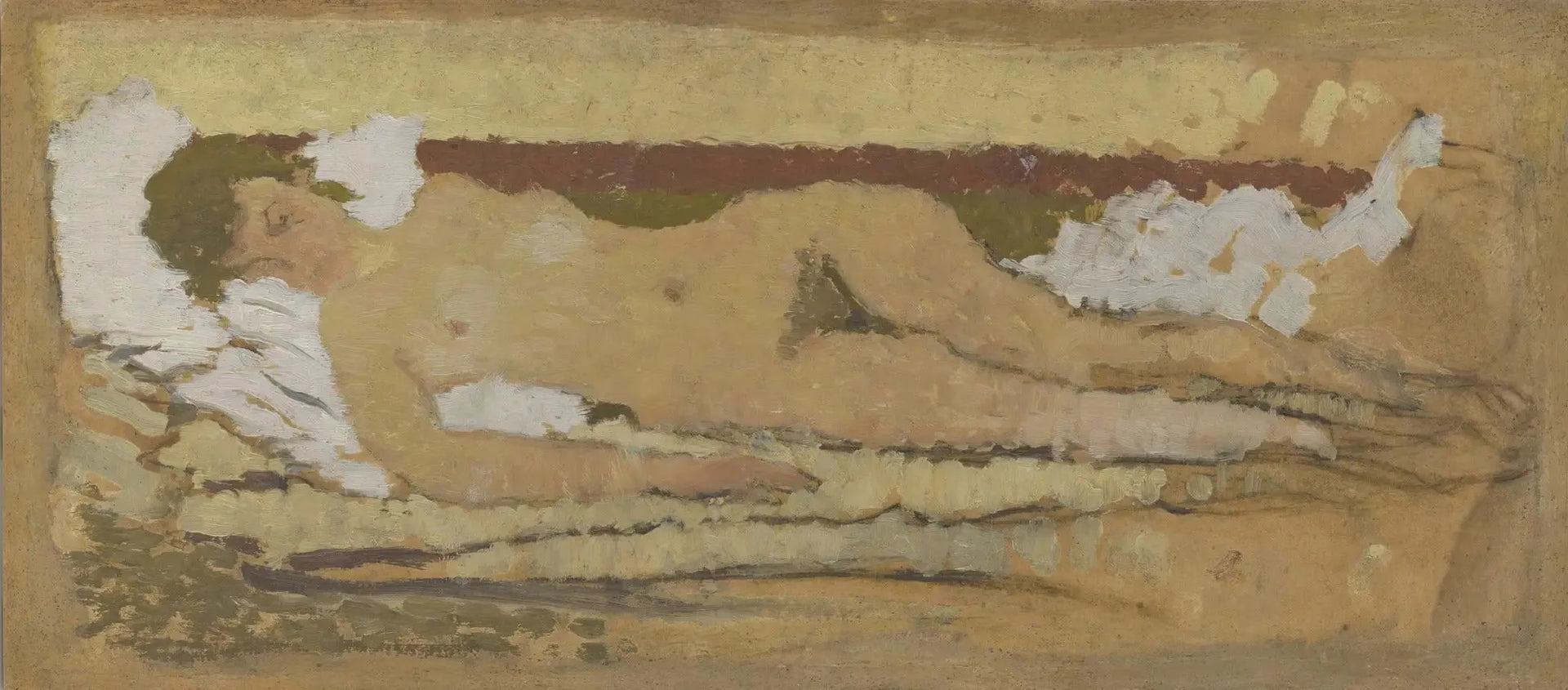 Nu allongé - Pierre Bonnard image 1 copie peinte à la main à l’huile